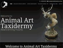 Tablet Screenshot of animalarttaxidermy.com.au