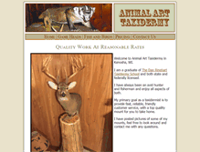 Tablet Screenshot of animalarttaxidermy.com